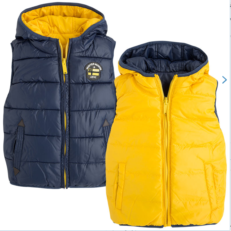 Mayoral Boys Sleeveless Gilet Body Warmer 4423 Yellow
