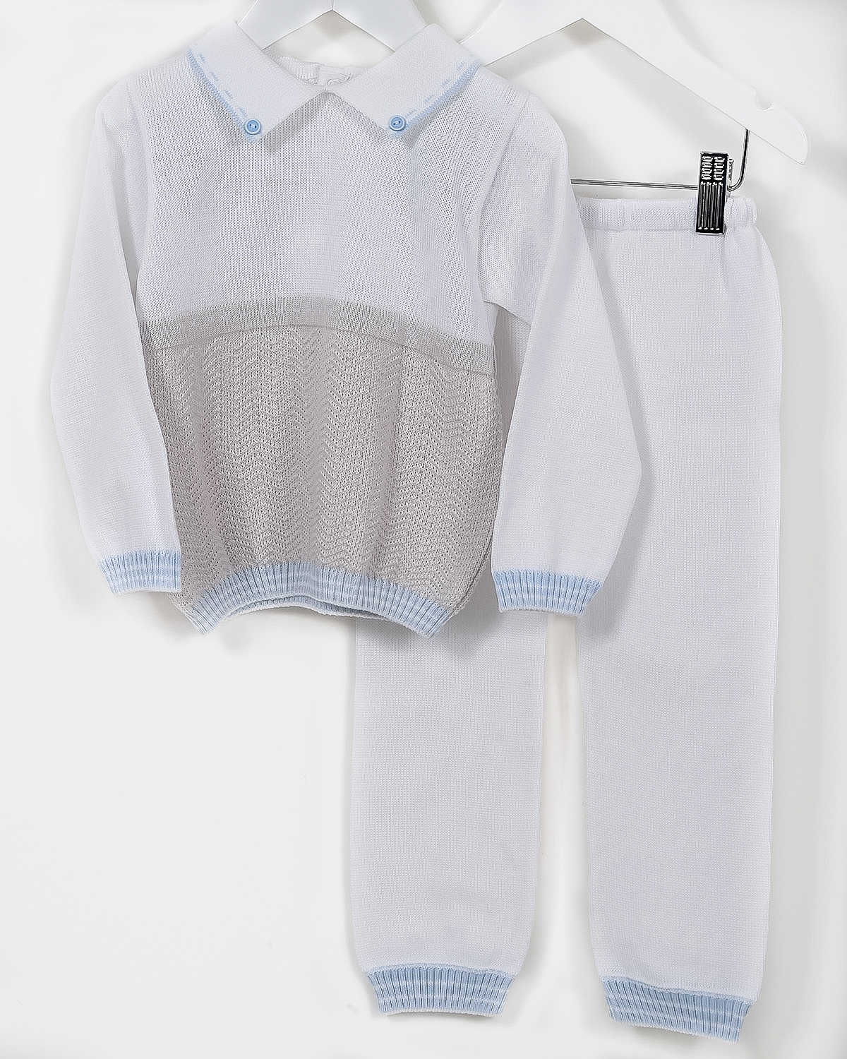 Pretty Originals baby boys jumper & pants set JPJ218019 WHGRBL