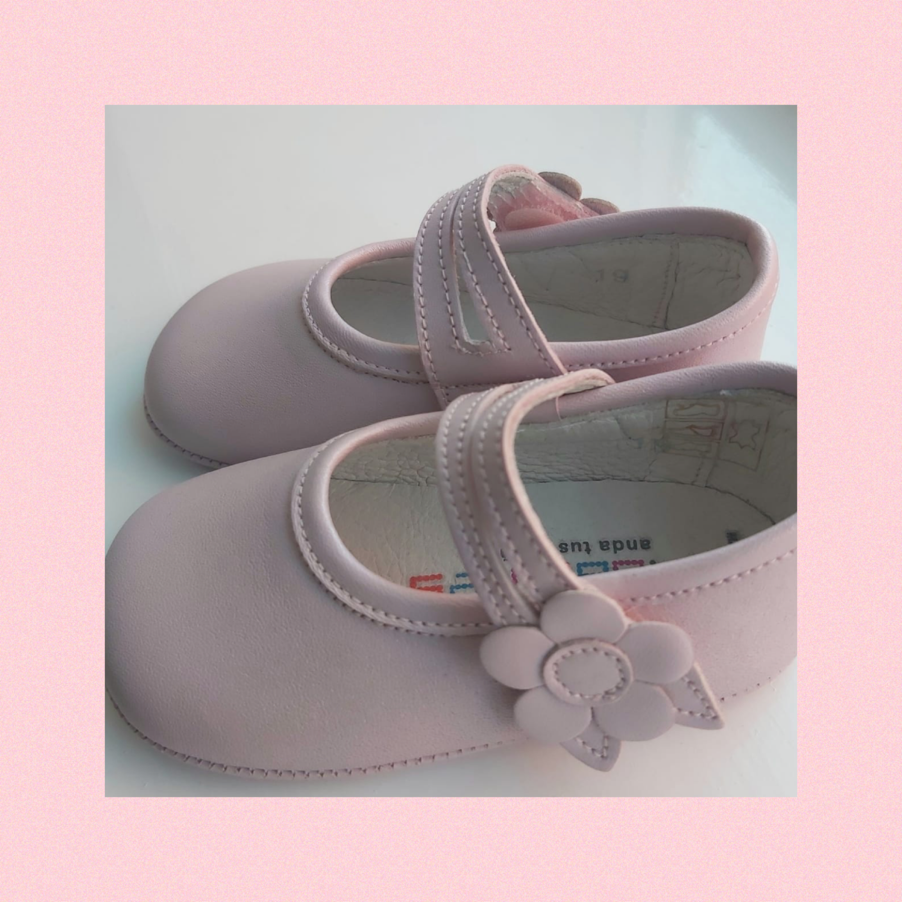 Andanines Girls Soft Sole Summer Shoe With Floral