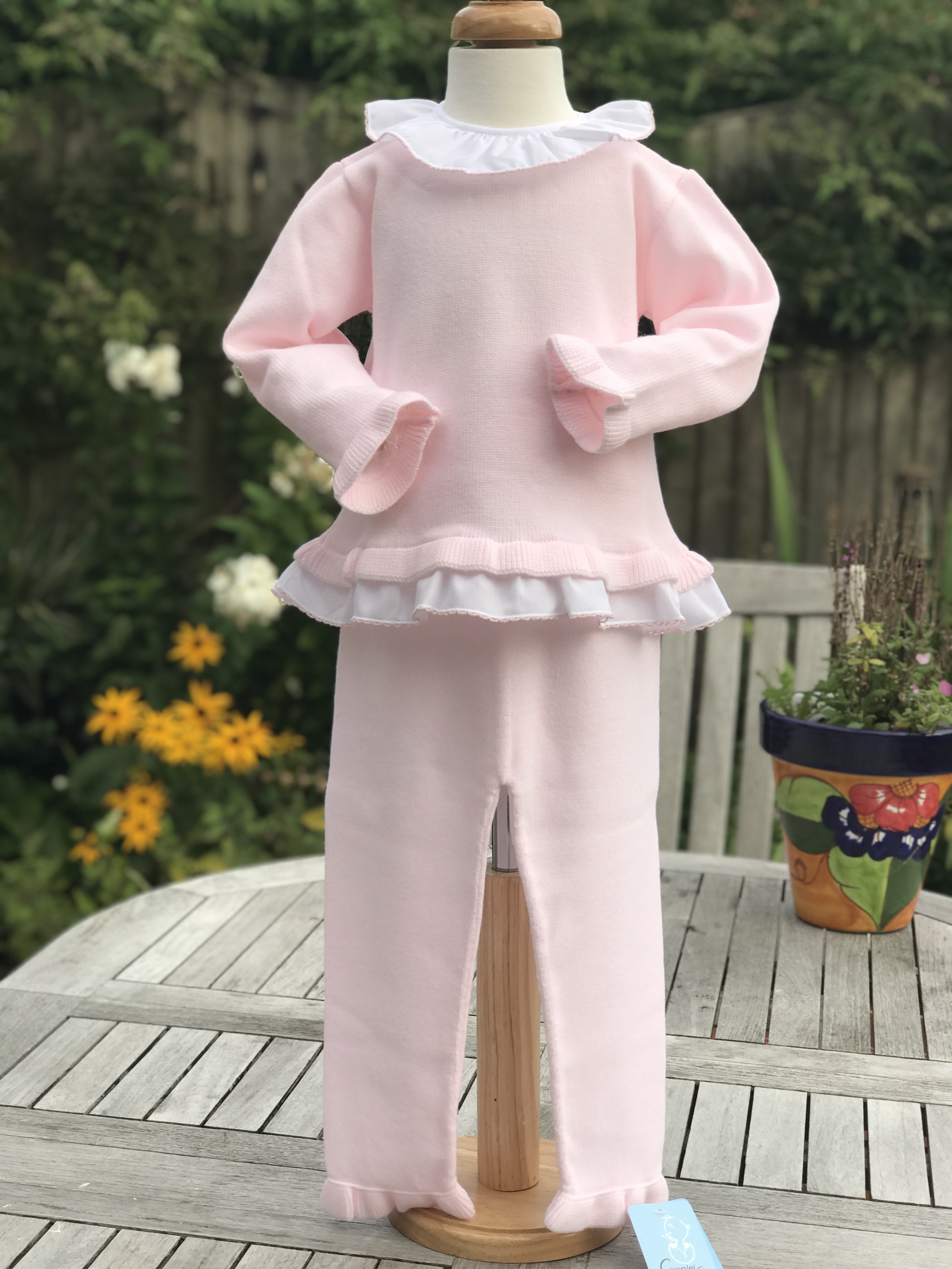 Granlei girls frill collar knitted jumper &pants 20268220