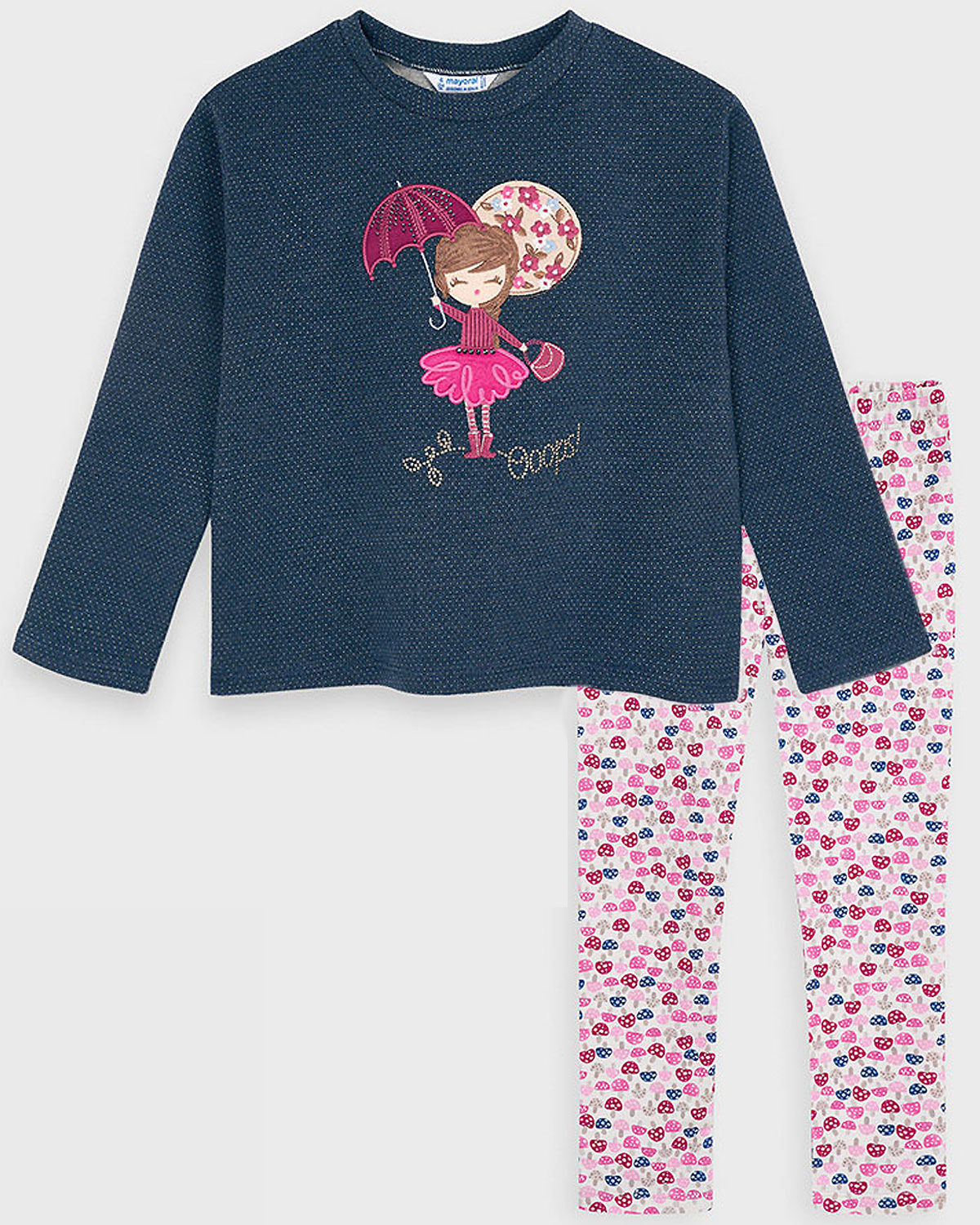 Mayoral girls legging set 4404472120 Navy