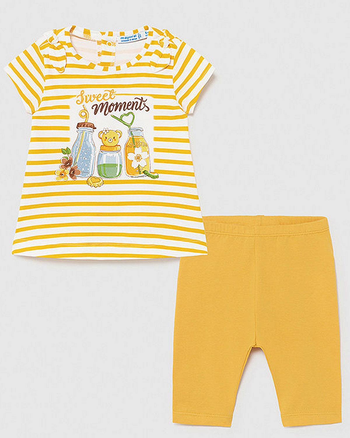 Mayoral baby girls sweet moments legging set 1712021 yellow