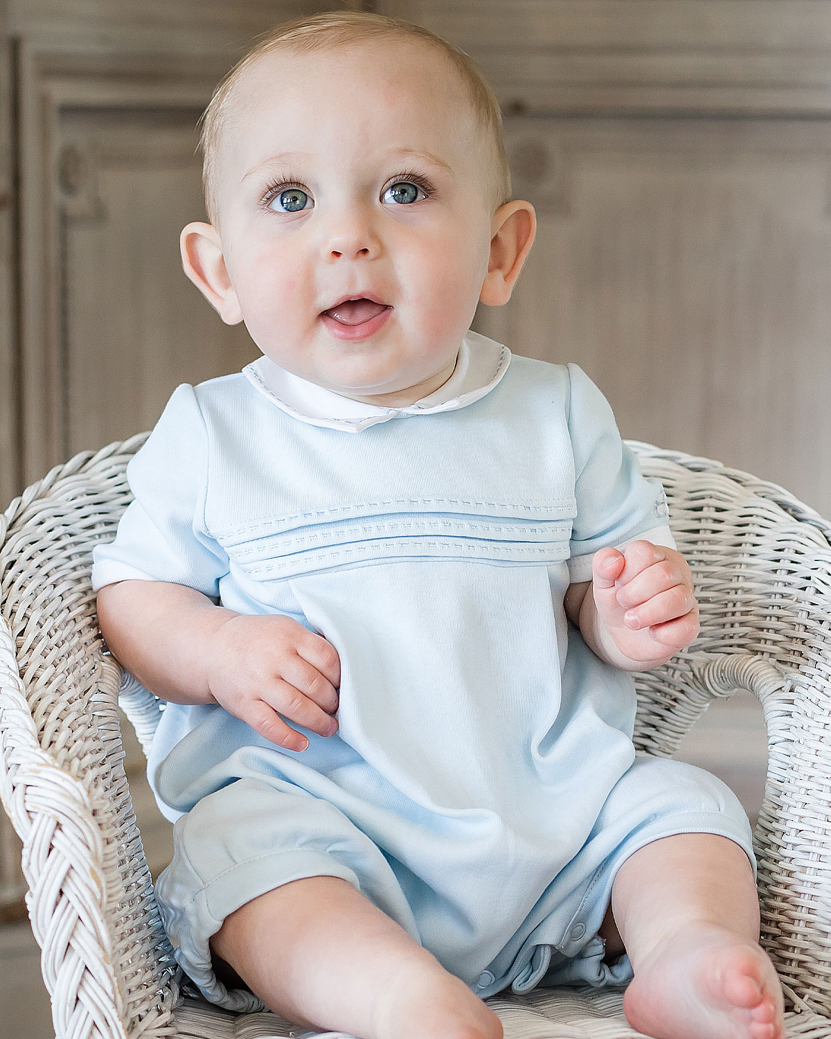 Emile et Rose baby boys short sleeve romper 7301pb Waldo