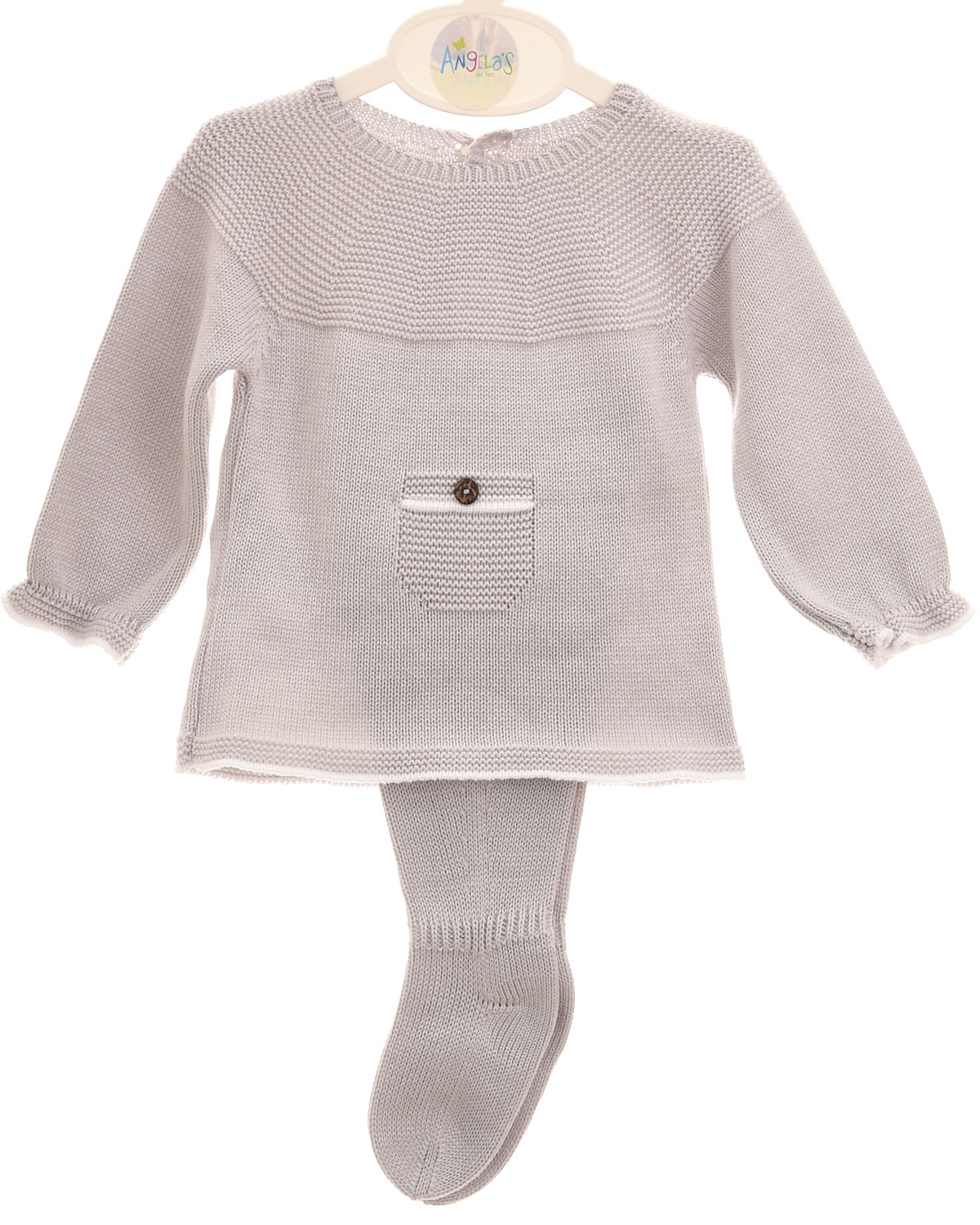 Macilusion baby boys footsie set 8006021 grey