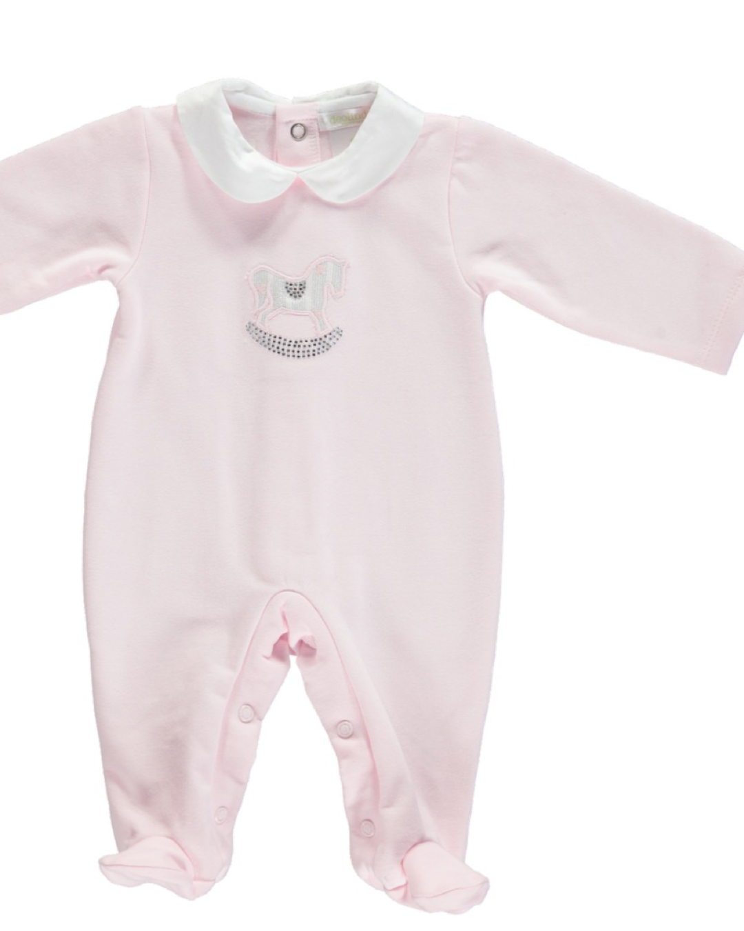 Deolinda baby girls ROCKING HORSE all in one DB121321 pink