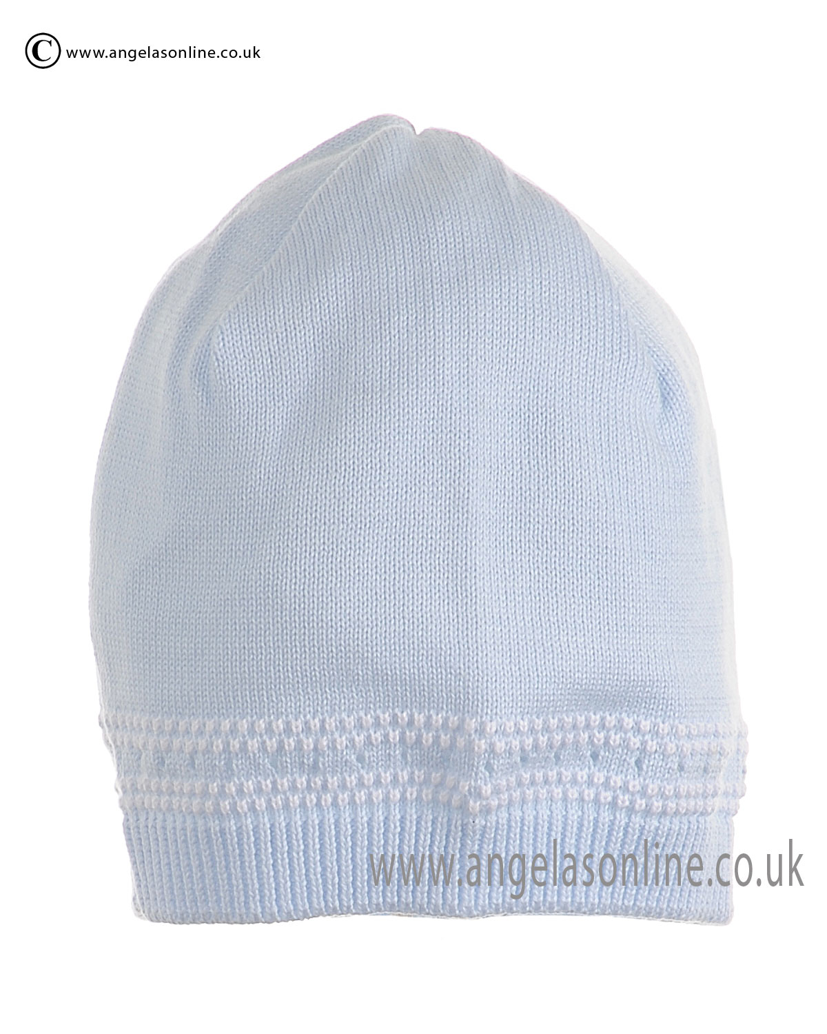 Pex Cable Baby Boys Pale Blue Knit Hat. Pex newborn baby ...