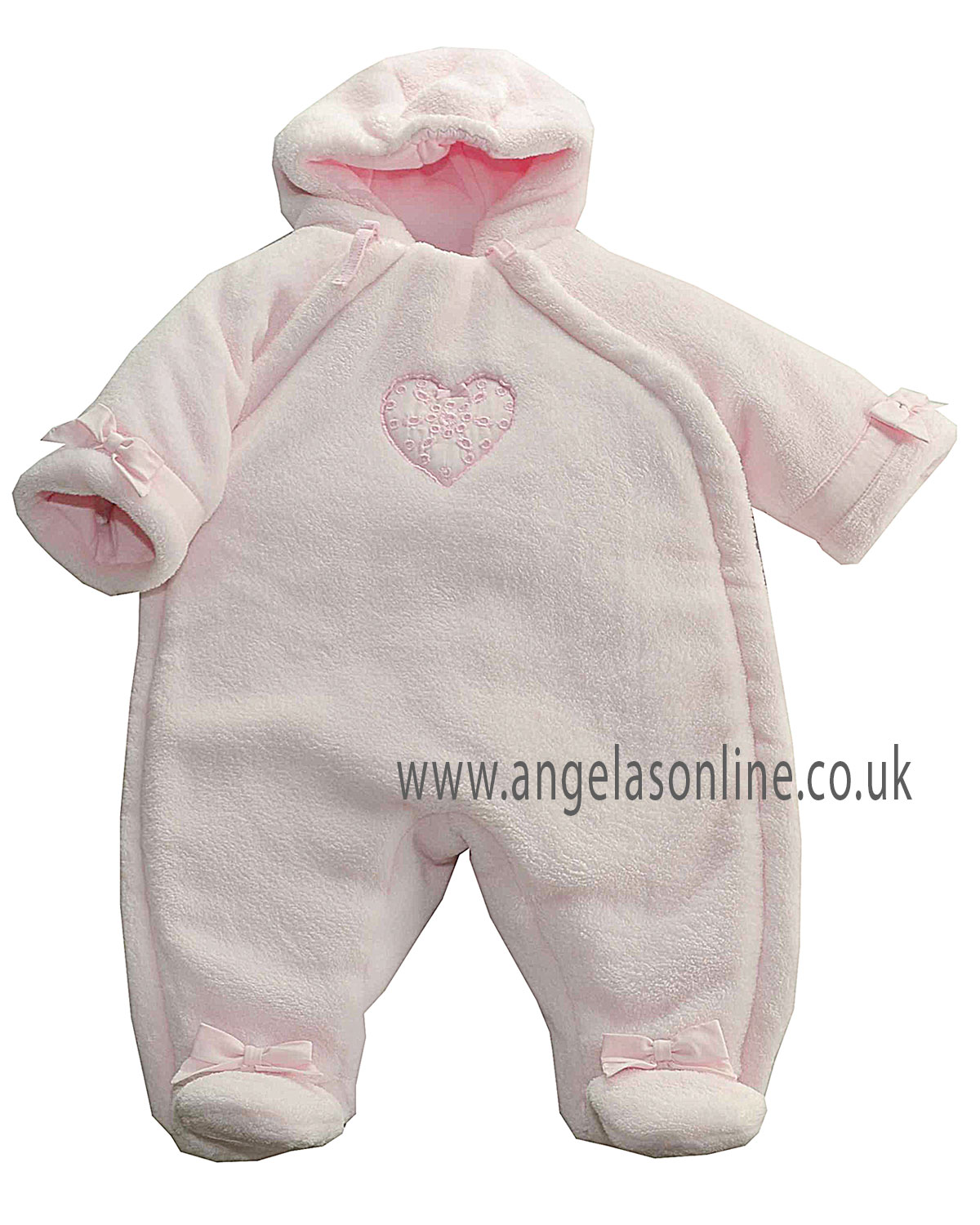 baby girl fleece snowsuit