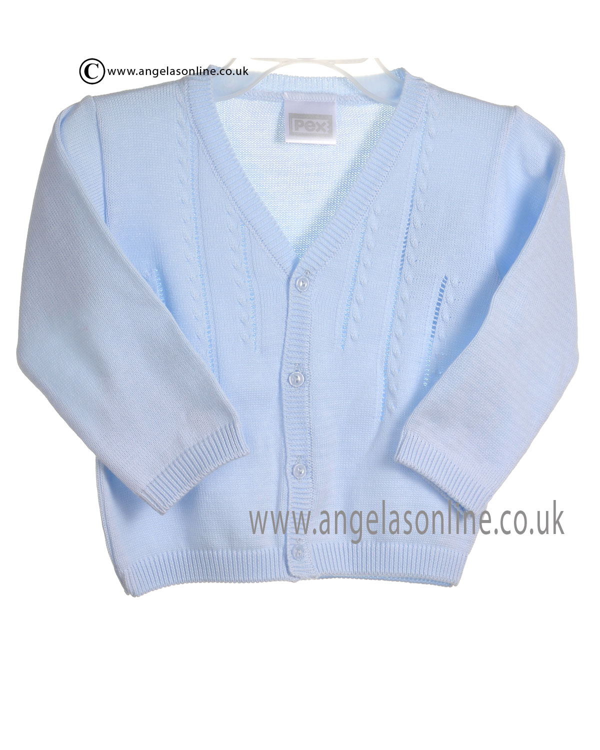 boys blue cardigan