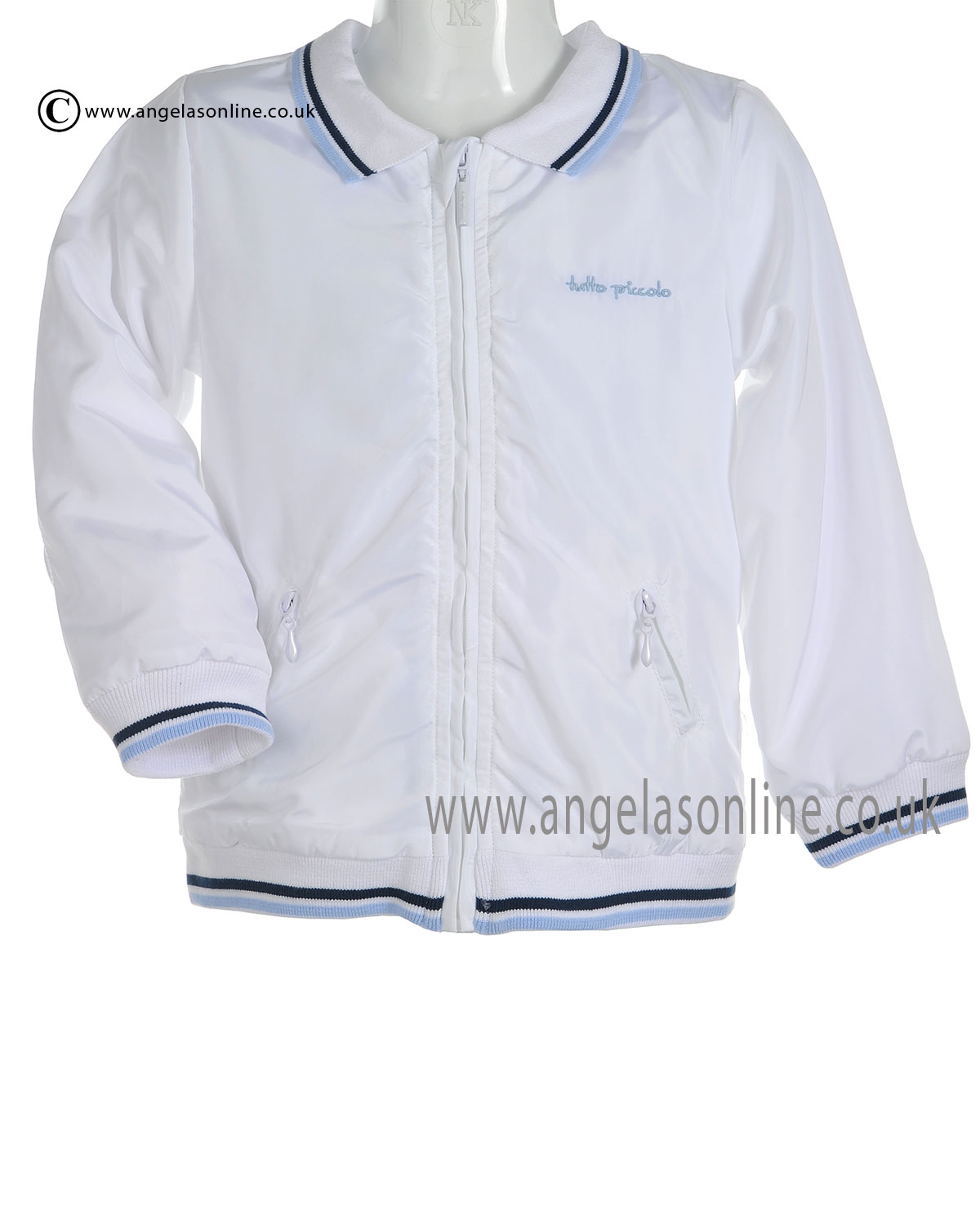 boys white bomber jacket