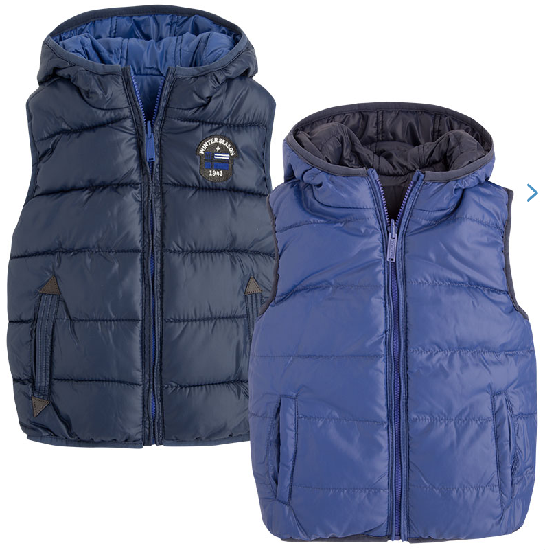Mayoral Boys Reversible Padded Gilet Body Warmer 4423 Blue