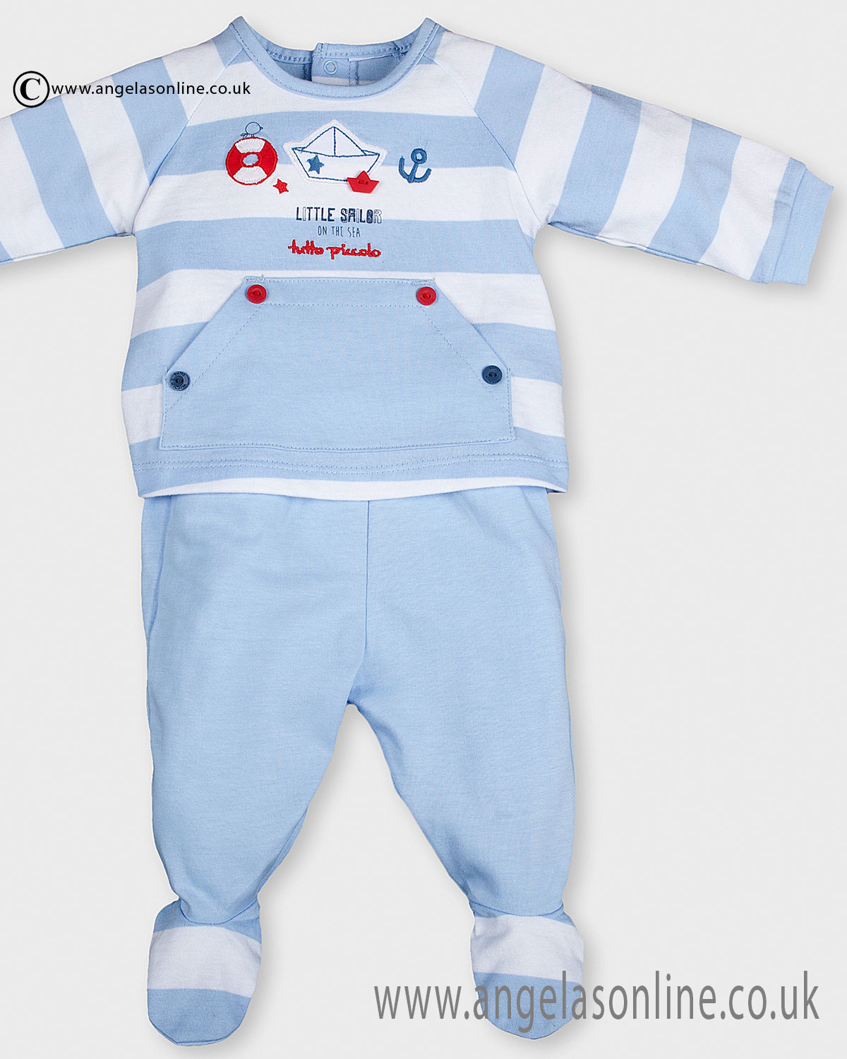 Tutto Piccolo Baby Boys Top & Footsie Set 9883