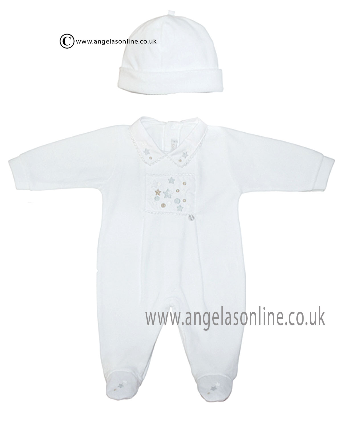 baby grow and matching hat