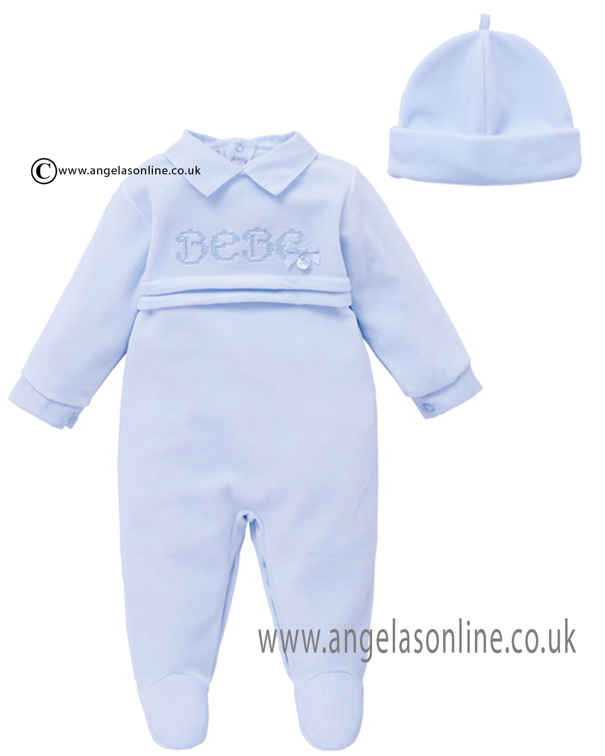 baby boy velour babygrow