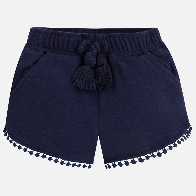 Summer Mayoral girls navy shorts with tassels 60718 Navy