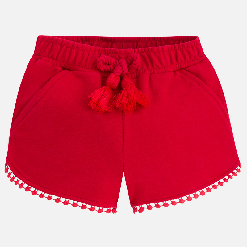 Summer Mayoral girls red shorts with tassels 60718 Red