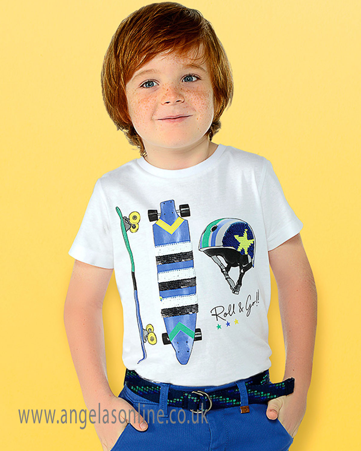 Mayoral bigger and baby boys designer summer Tshirt 302919 White