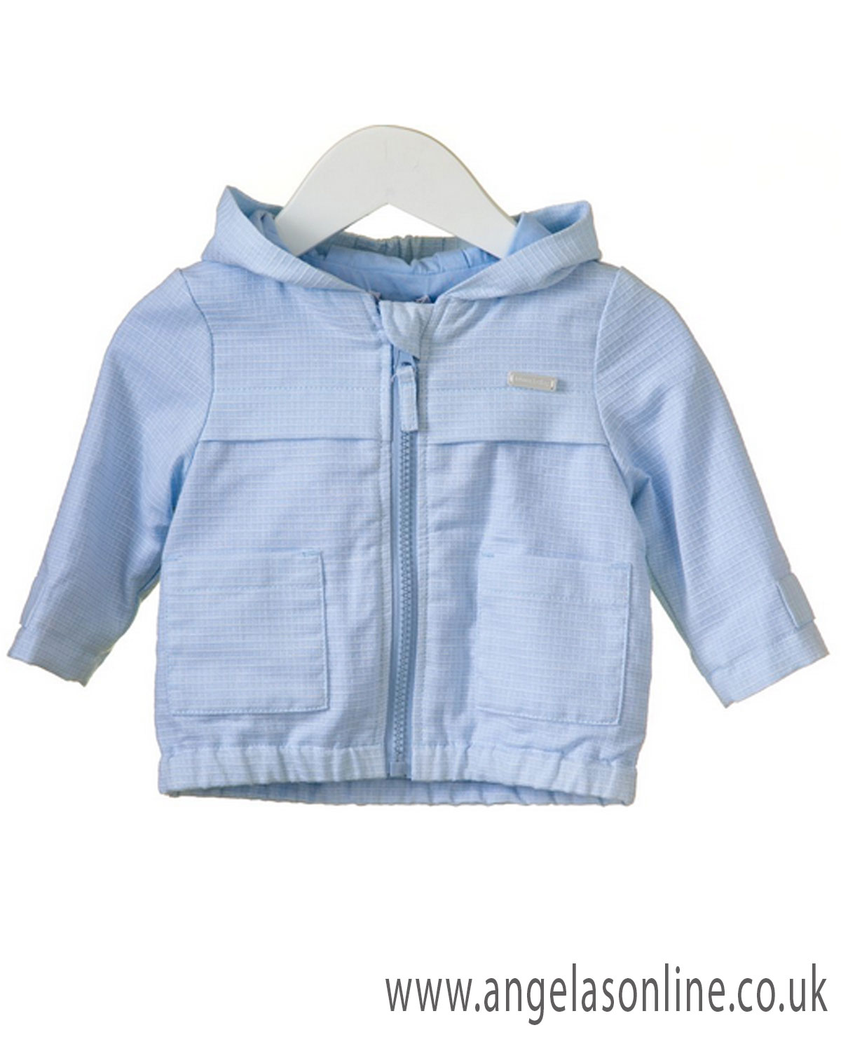 Bluesbaby baby boys hooded summer jacket with pockets RR000619 Blue