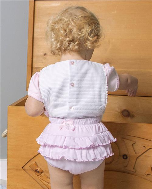 Bluesbaby girls frilly romper BB0046021 Pink